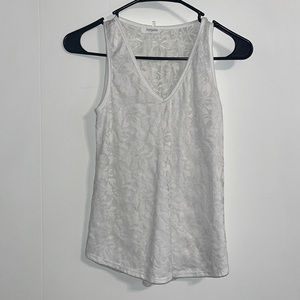 White lace tank top